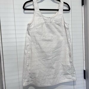 Anthropologie White Denim Mini Dress
